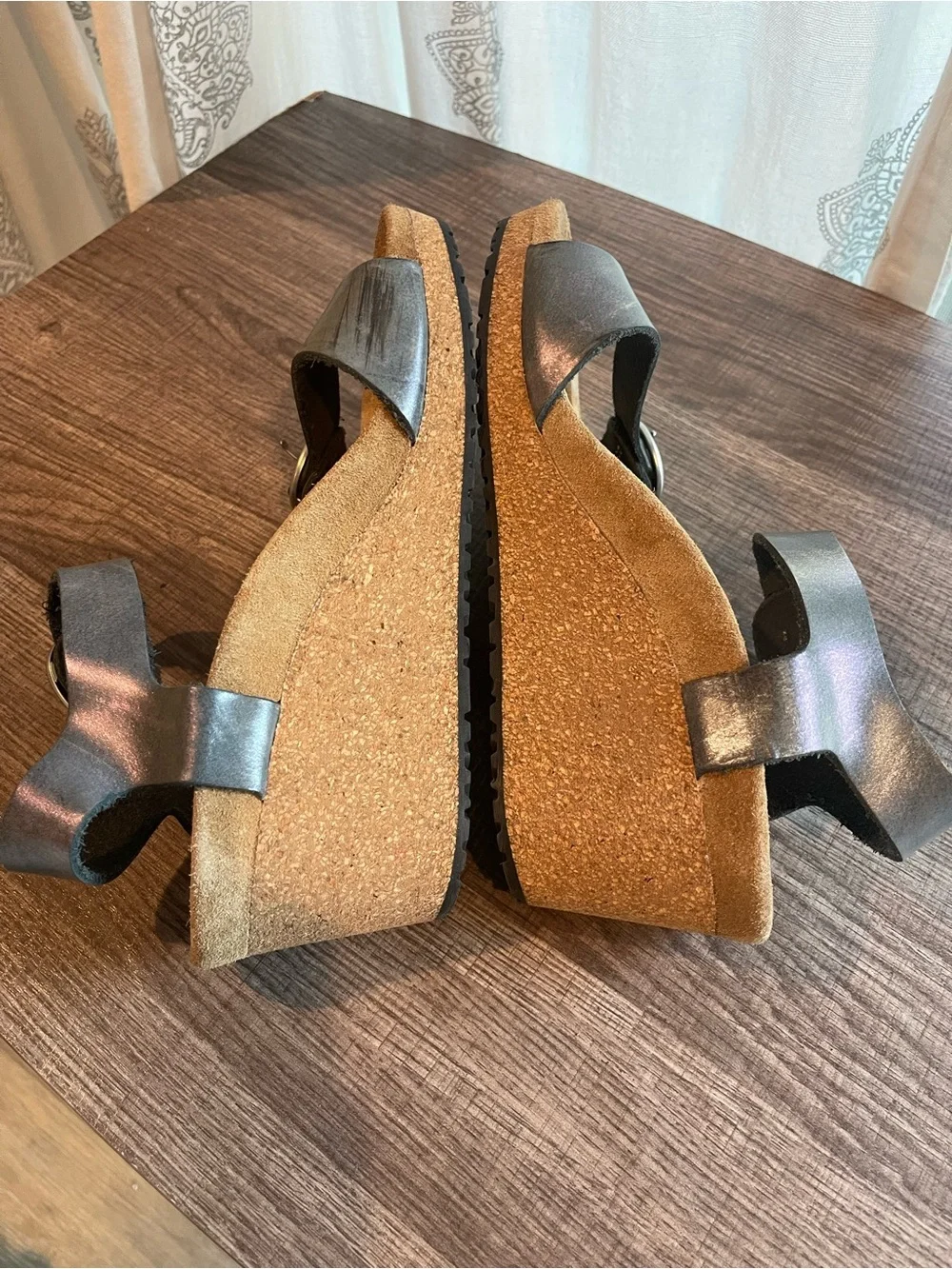 Papillio by Birkenstock Soley wedge gray size 37